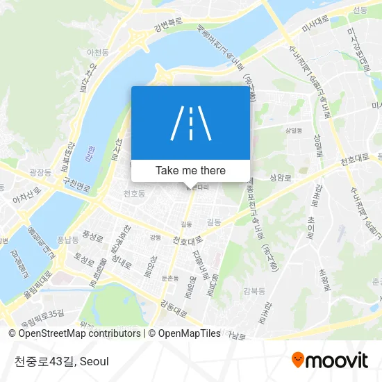 천중로43길 map