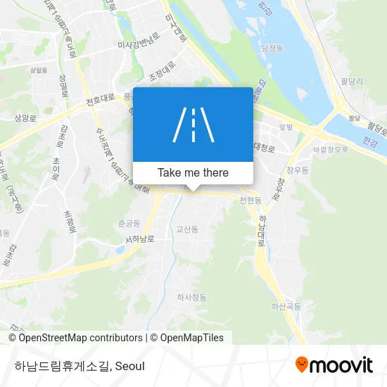 하남드림휴게소길 map
