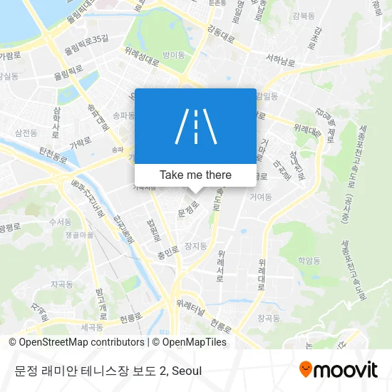 문정 래미안 테니스장 보도 2 map