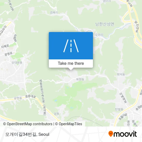 모개미길34번길 map