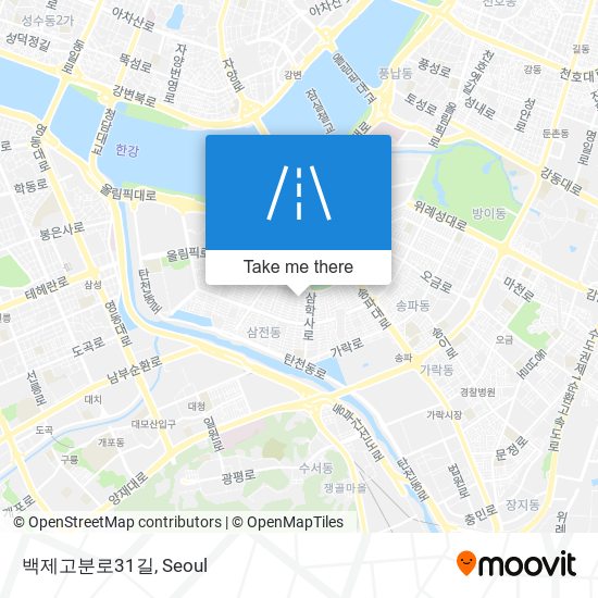 백제고분로31길 map