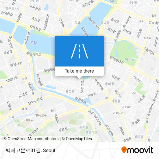 백제고분로31길 map