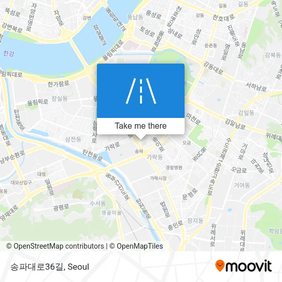 송파대로36길 map