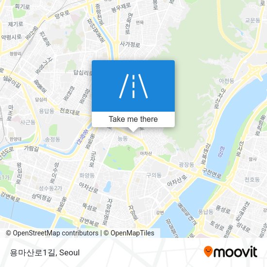 용마산로1길 map