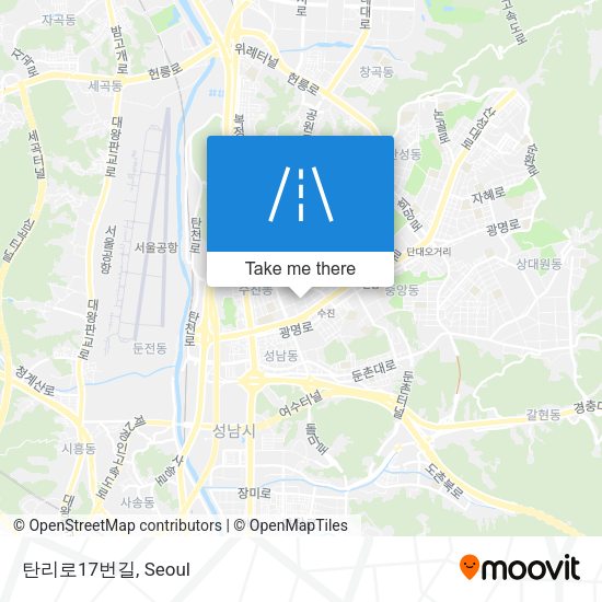 탄리로17번길 map