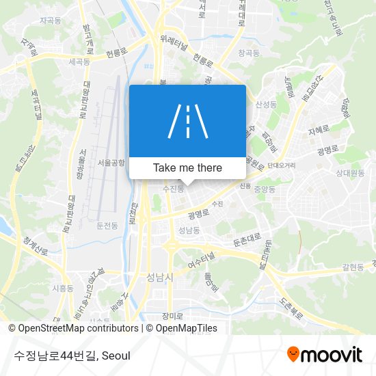 수정남로44번길 map