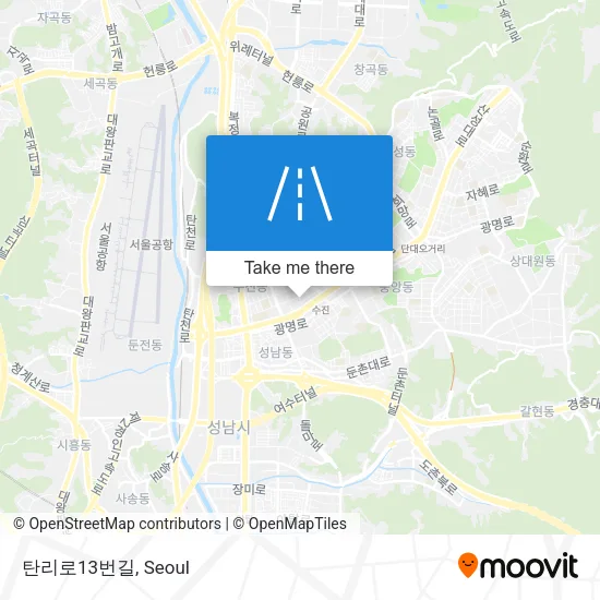 탄리로13번길 map
