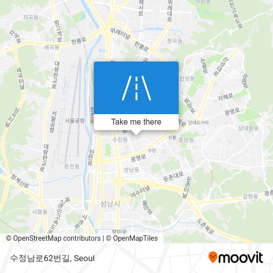 수정남로62번길 map