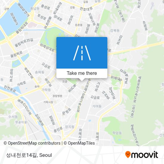 성내천로14길 map