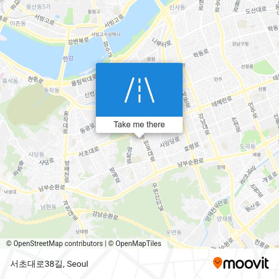 서초대로38길 map