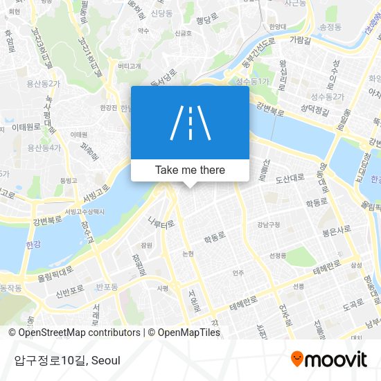 압구정로10길 map