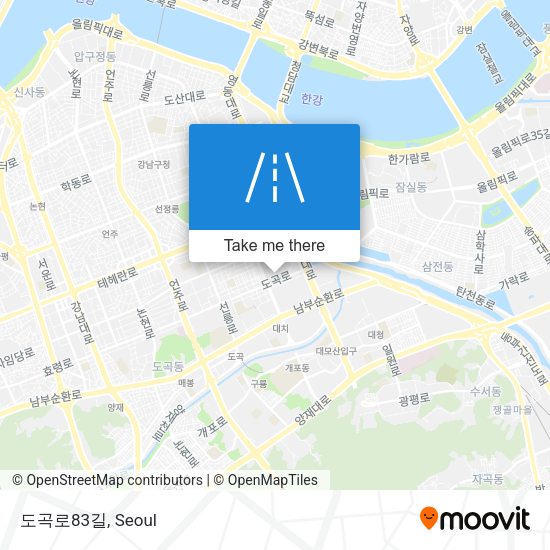 도곡로83길 map