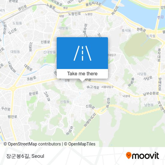 장군봉6길 map