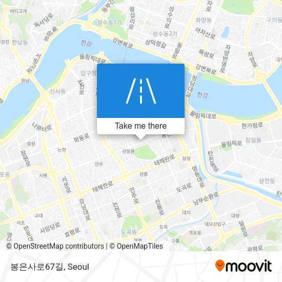 봉은사로67길 map