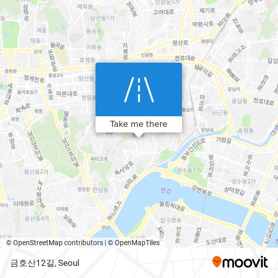 금호산12길 map