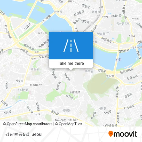 강남초등6길 map