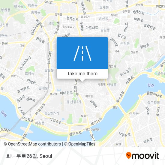 회나무로26길 map