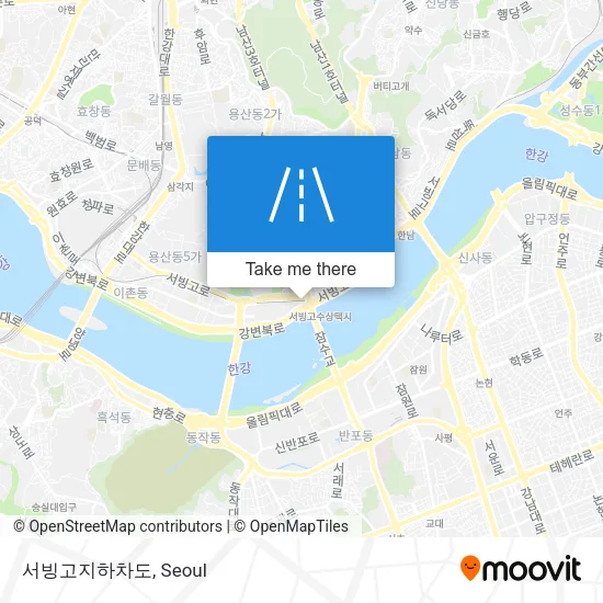서빙고지하차도 map