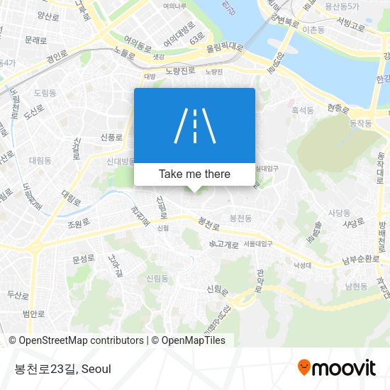 봉천로23길 map
