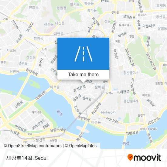 새창로14길 map