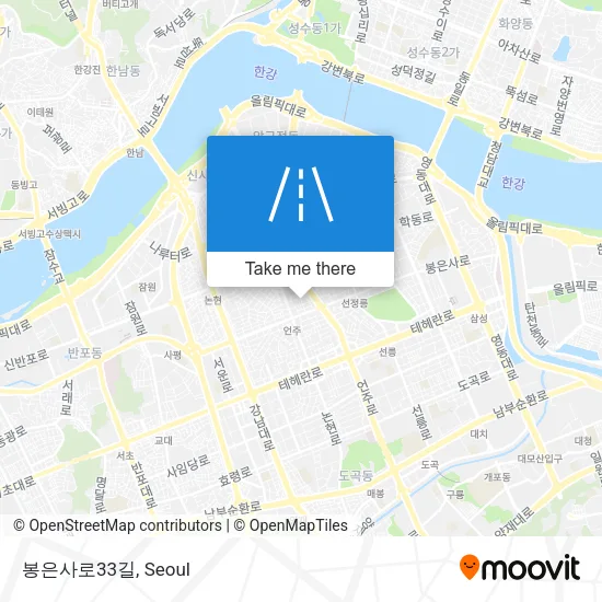 봉은사로33길 map