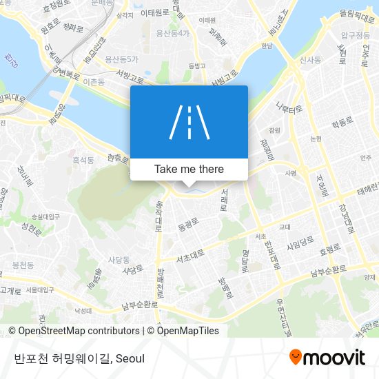 반포천 허밍웨이길 map
