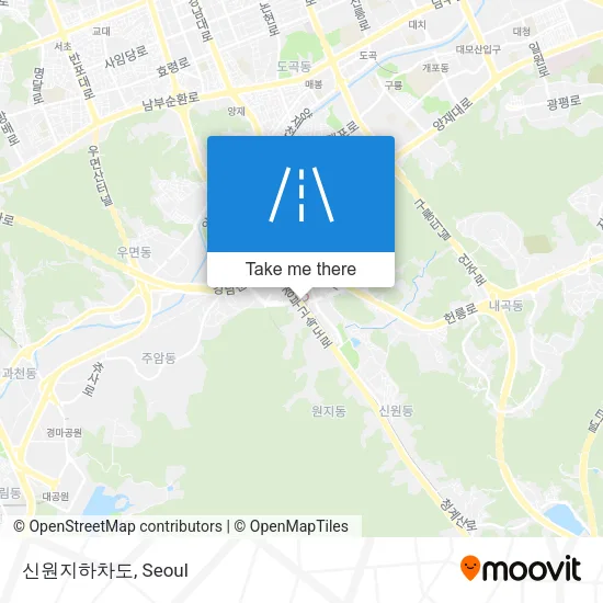 신원지하차도 map