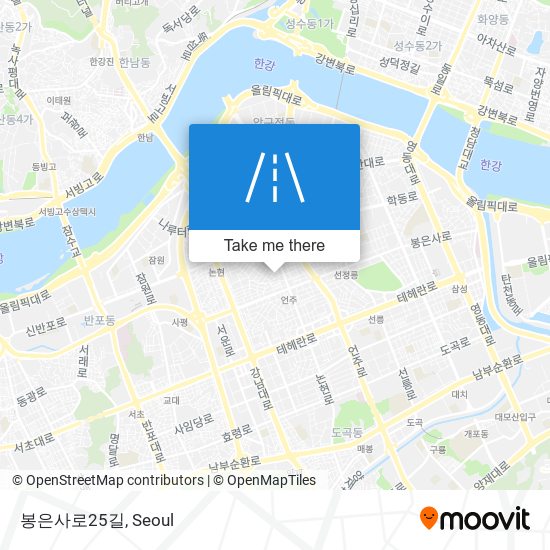 봉은사로25길 map