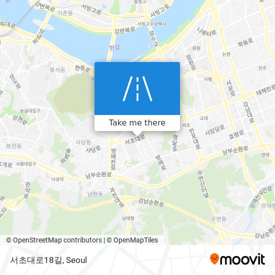 서초대로18길 map