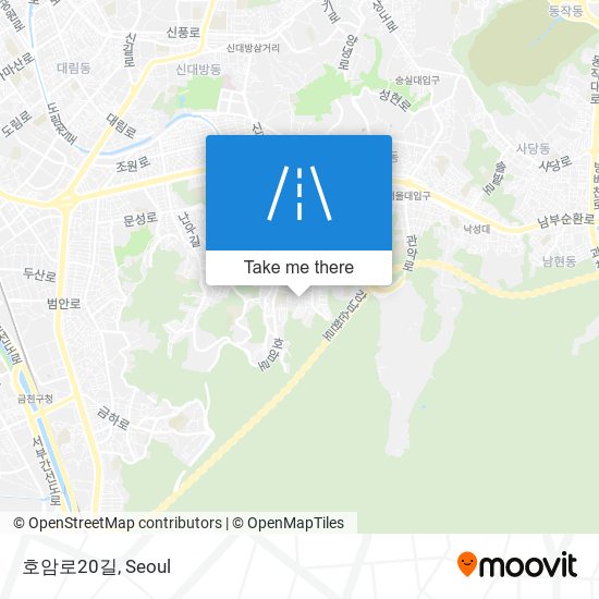 호암로20길 map