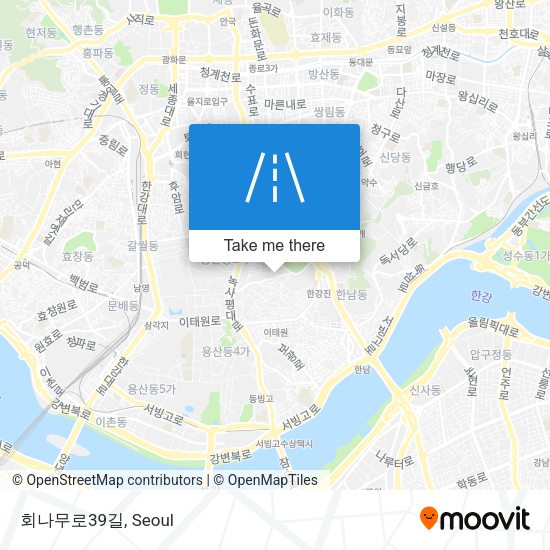 회나무로39길 map