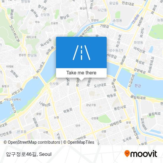 압구정로46길 map