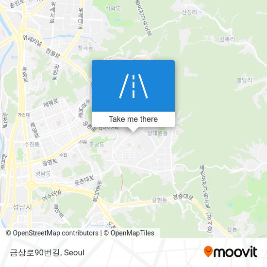 금상로90번길 map