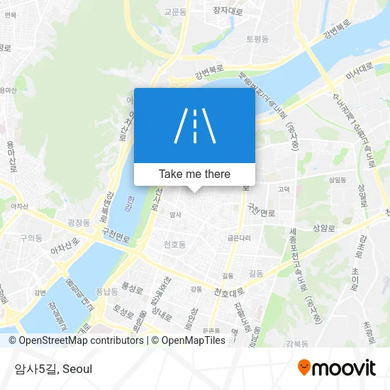 암사5길 map