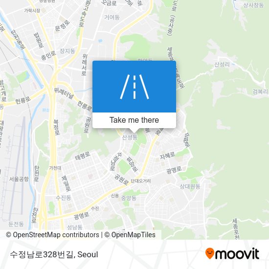 수정남로328번길 map