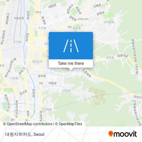 대원지하차도 map