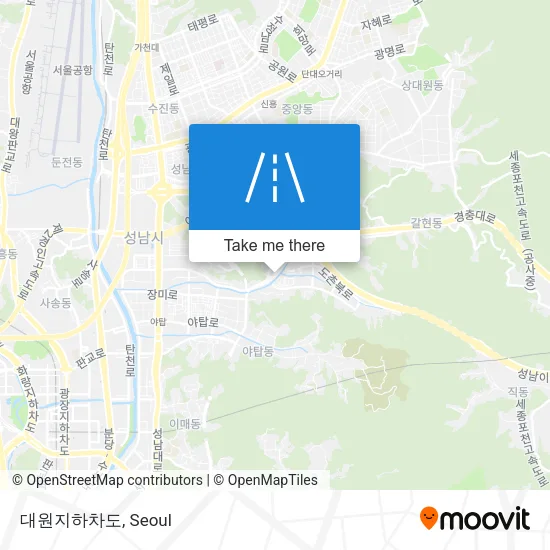 대원지하차도 map