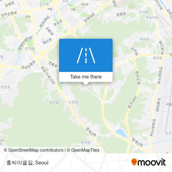 홍씨마을길 map