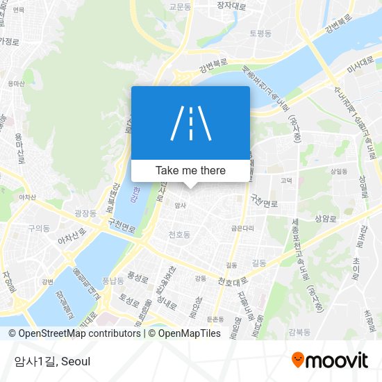 암사1길 map