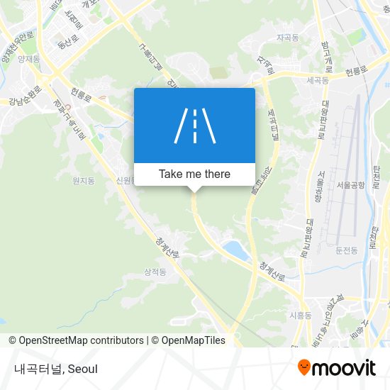 내곡터널 map