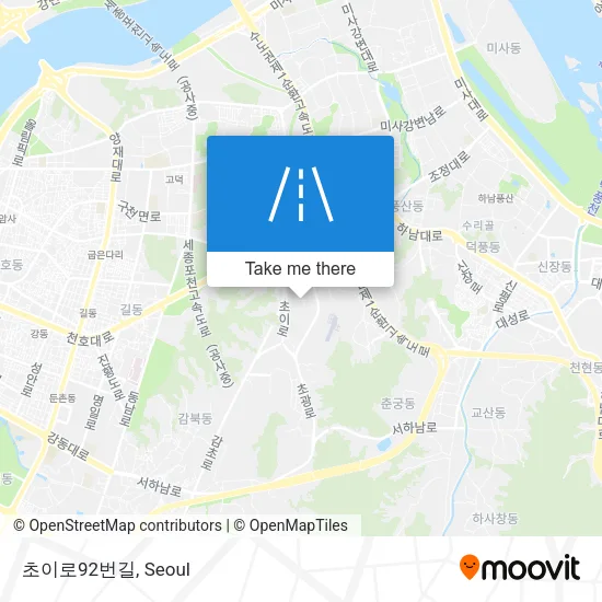 초이로92번길 map