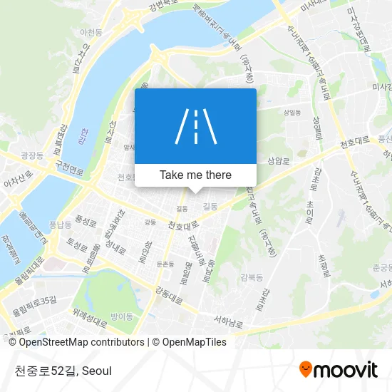 천중로52길 map
