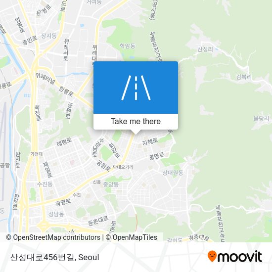 산성대로456번길 map