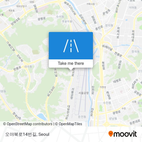 오야북로14번길 map
