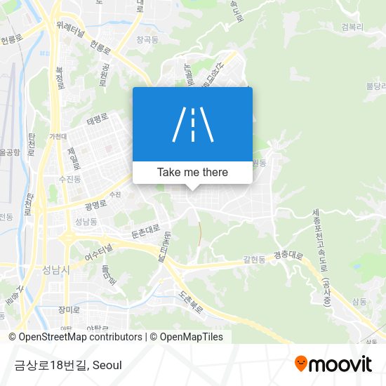 금상로18번길 map