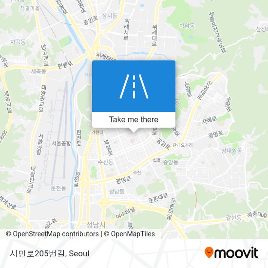 시민로205번길 map
