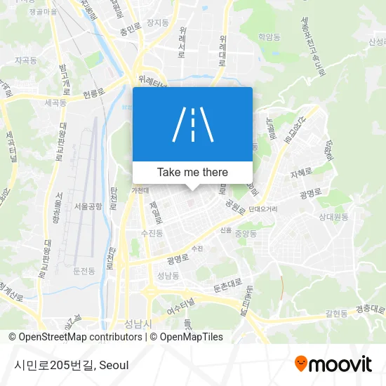 시민로205번길 map