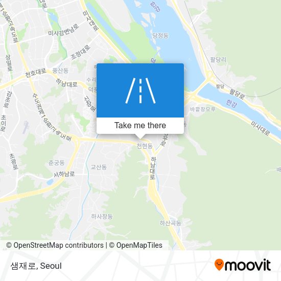 샘재로 map