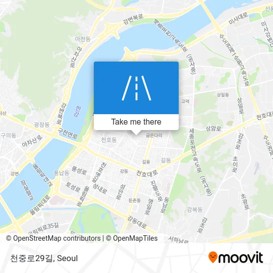 천중로29길 map
