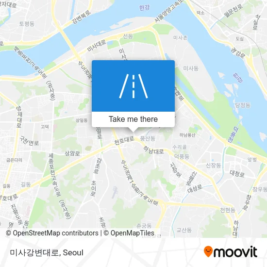 미사강변대로 map